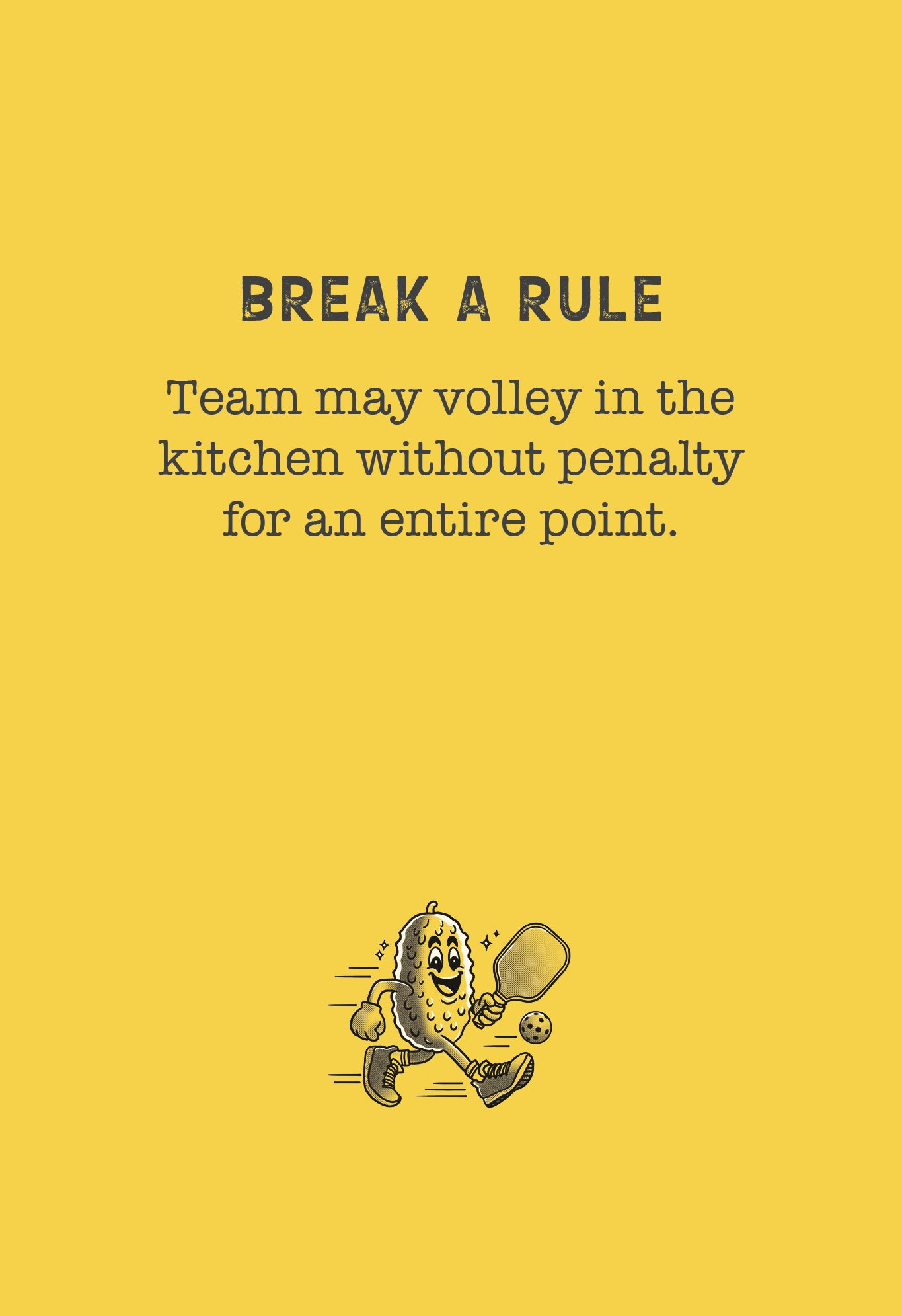 Pickleball Shuffle Card