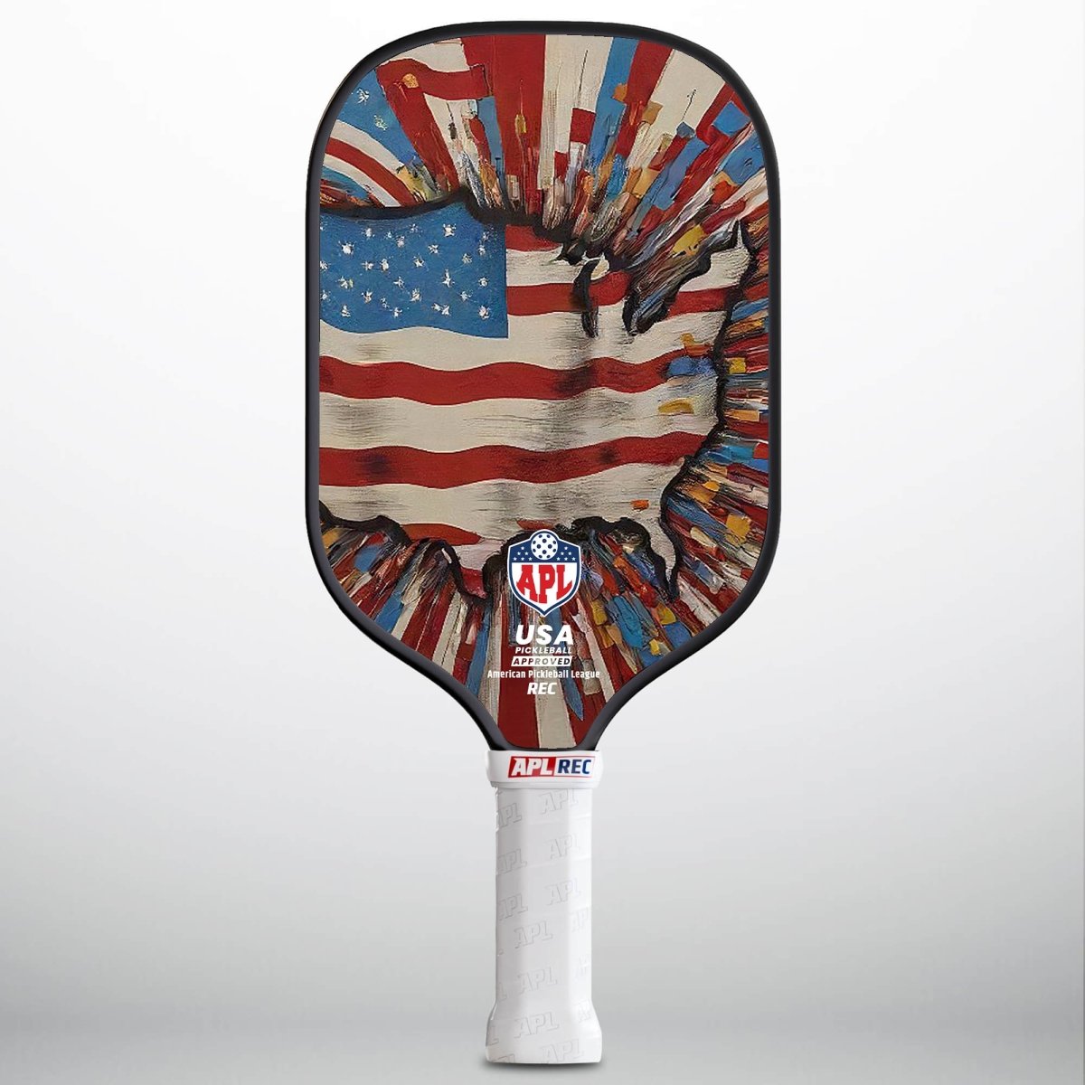 US Map flag top rated pickleball paddles. Our paddles are used by pro players and players of all skill levels.