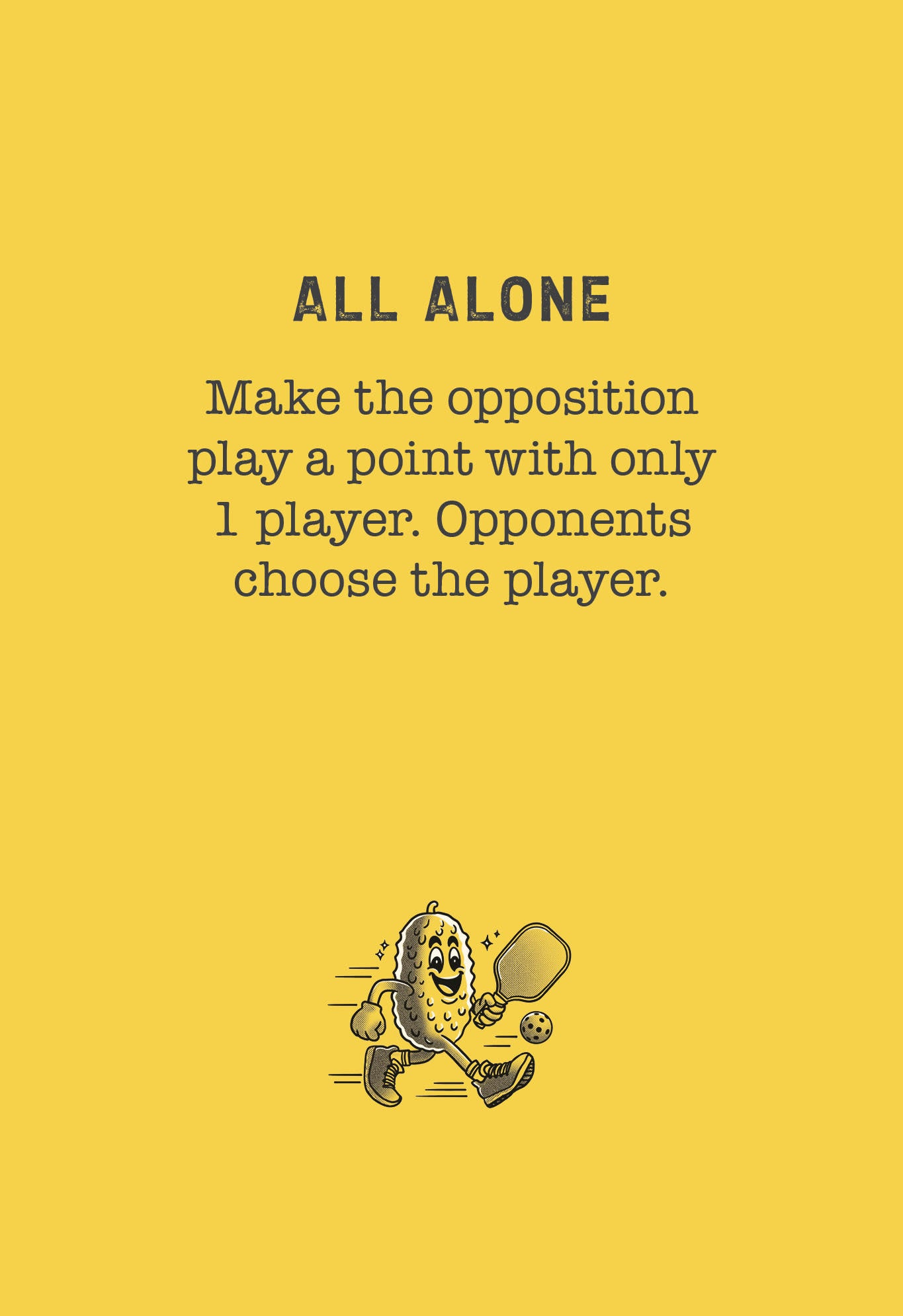 Pickleball Shuffle Card
