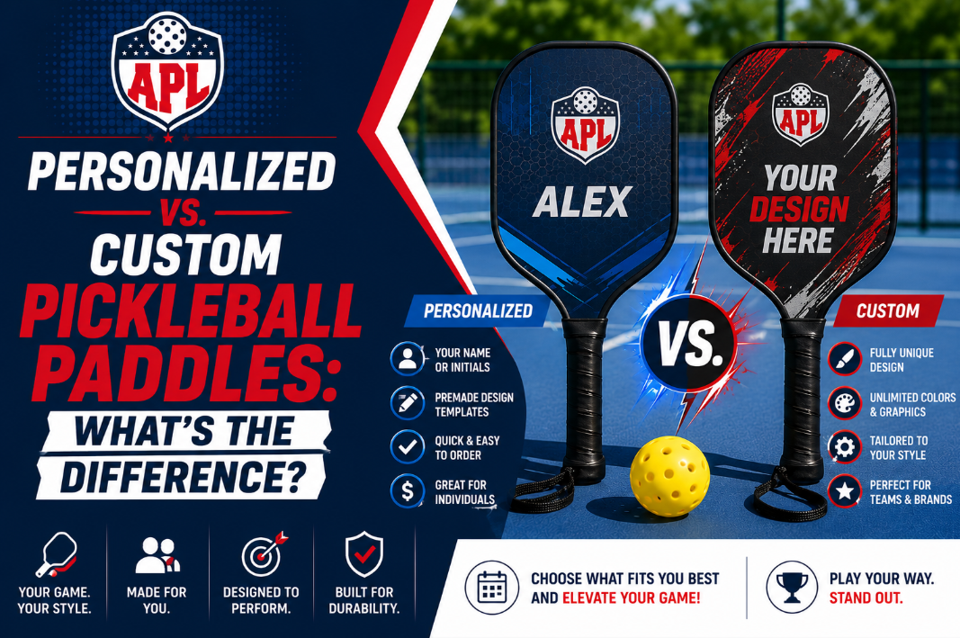 Personalized vs. Custom Pickleball Paddles: What's the Difference?