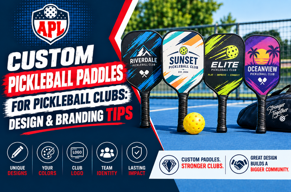 Custom Pickleball Paddles for Pickleball Clubs: Design & Branding Tips