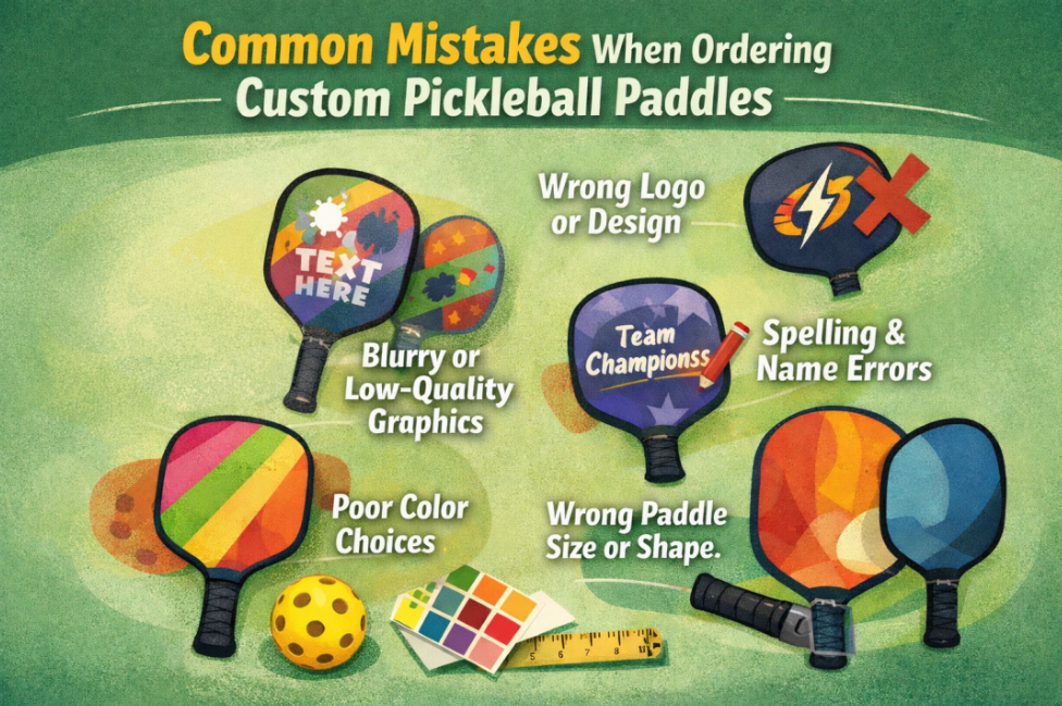 Common Mistakes When Ordering Custom Pickleball Paddles