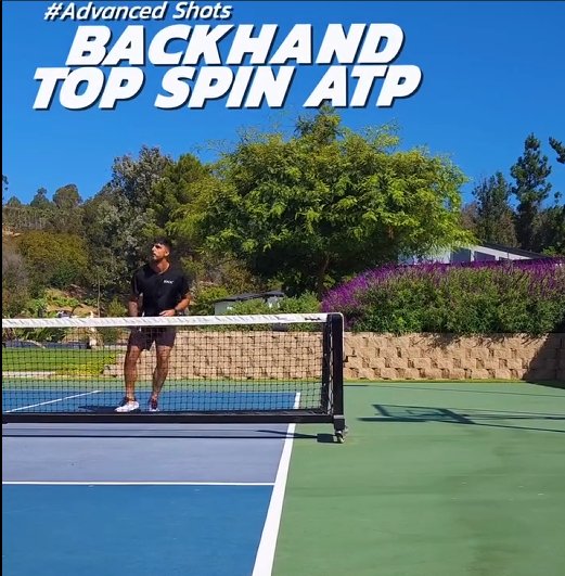 Pickleball Backhand Top Spin ATP - Tips To Get Better At Pickleball