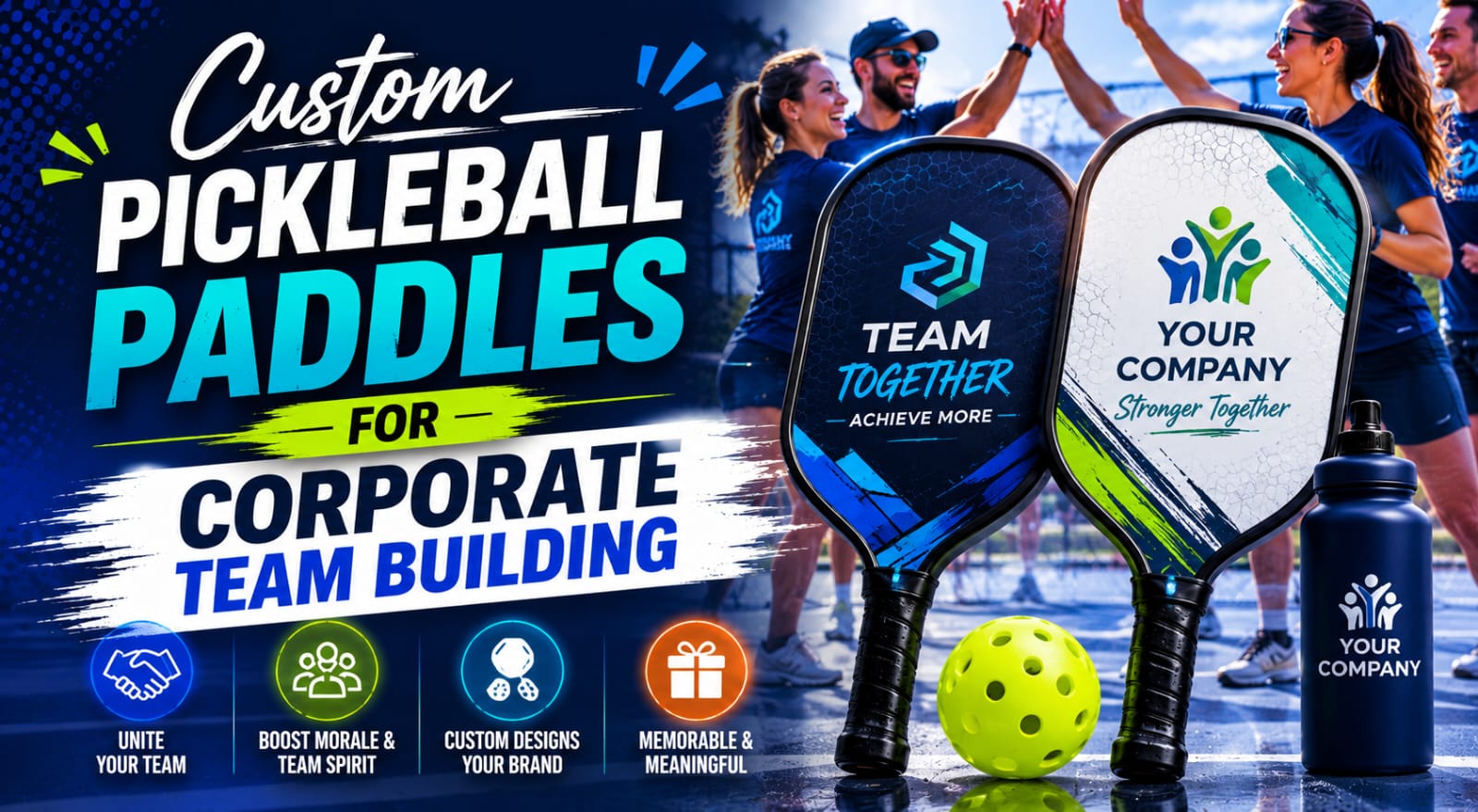 Custom Pickleball Paddles for Corporate Team Building