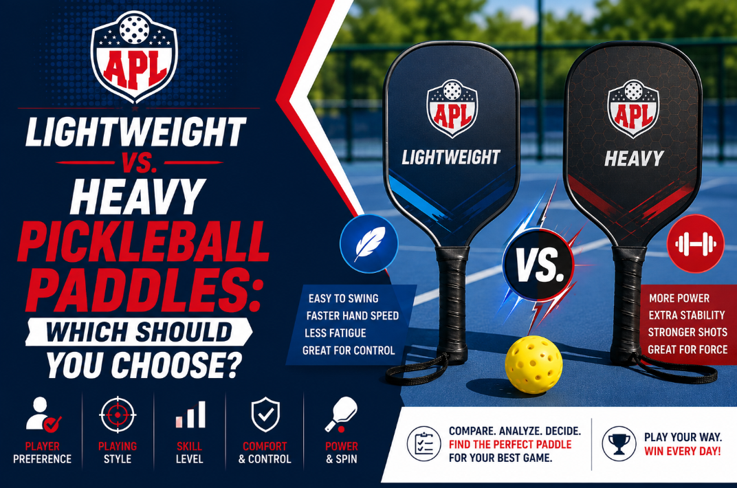 Lightweight vs. Heavy Pickleball Paddles: Which Should You Choose?