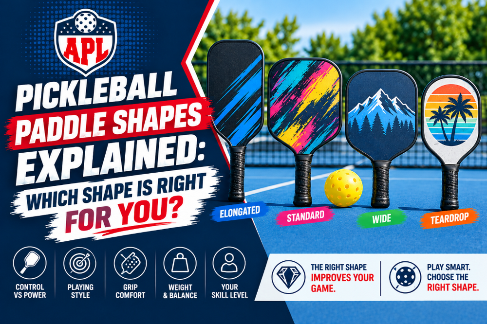 Pickleball Paddle Shapes Explained: Which Shape Is Right for You?