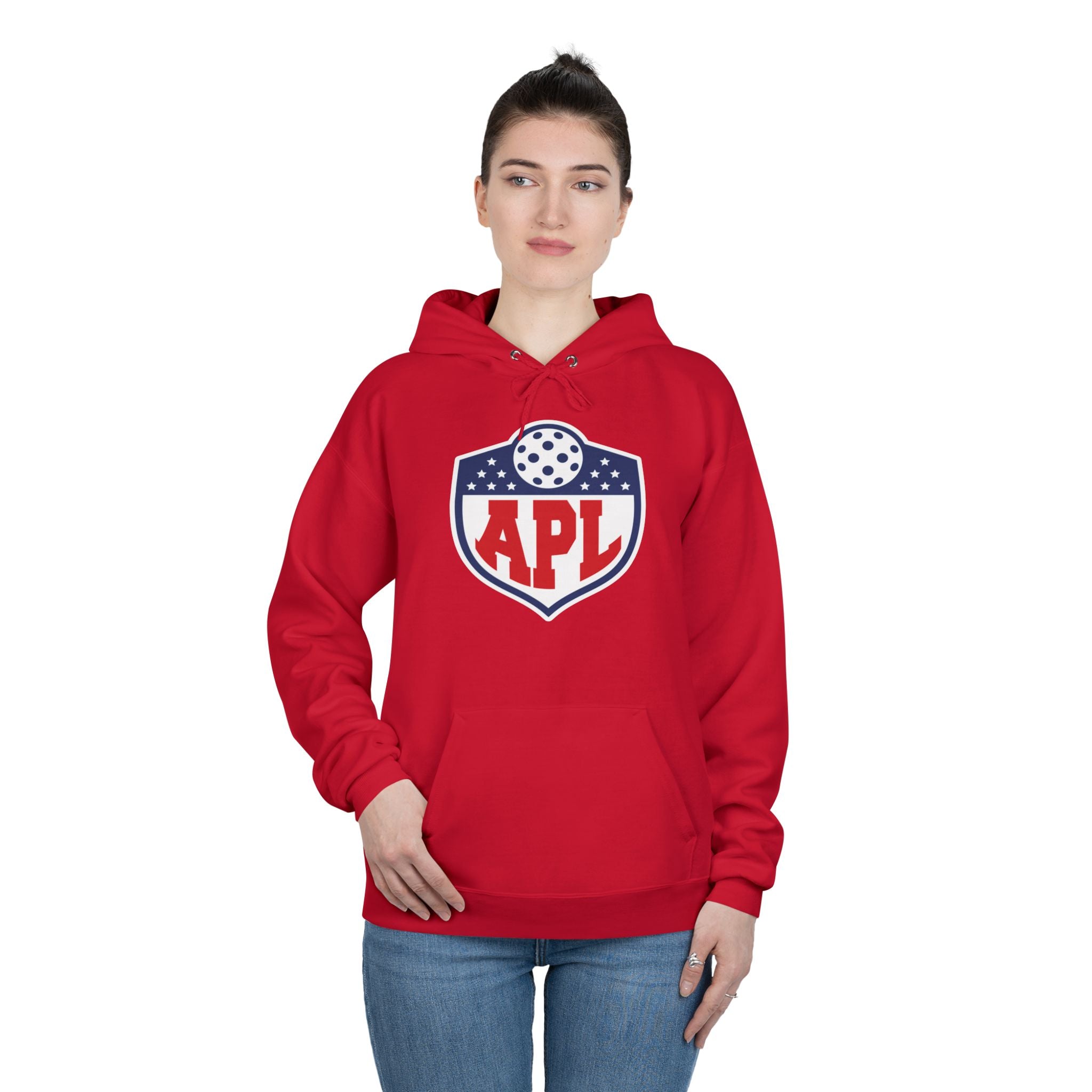 APL Pickleball Shield Hoodie — Retro Pickleball Pullover