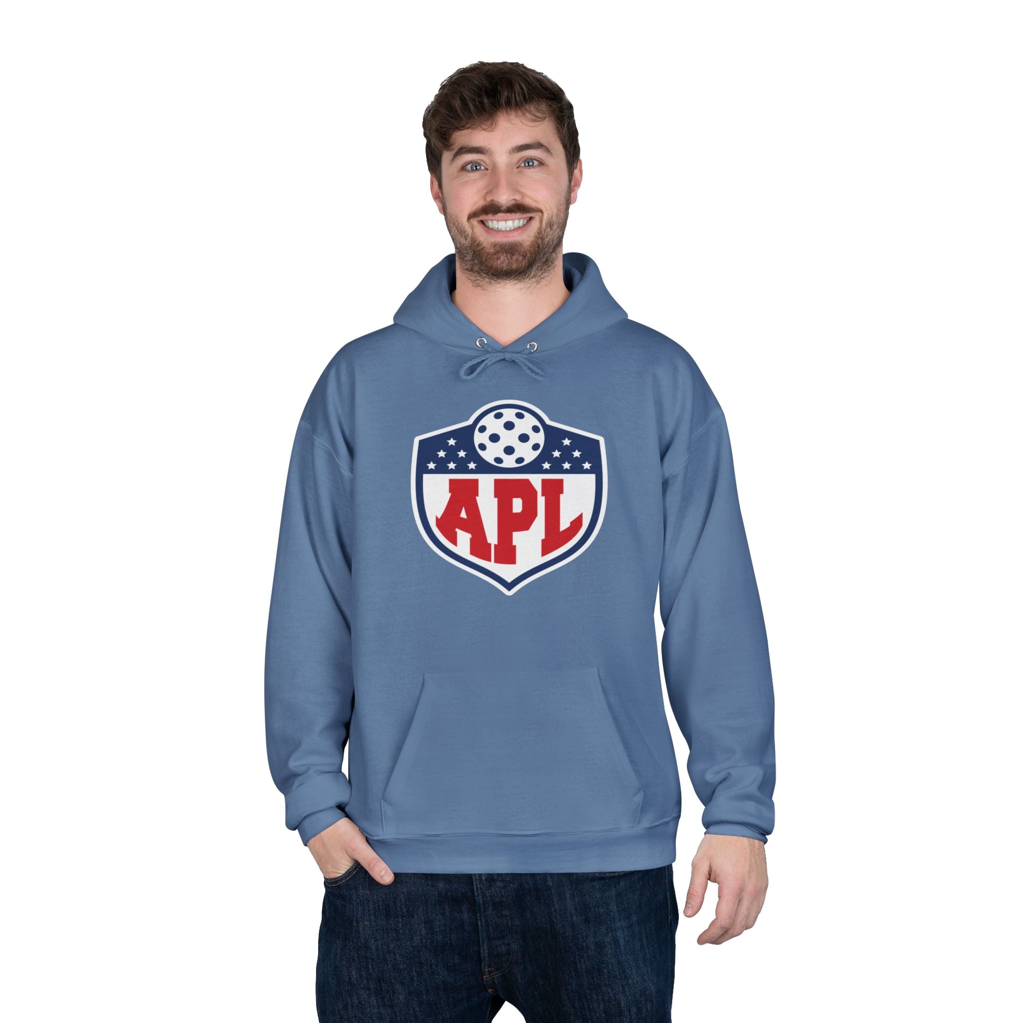 APL Pickleball Shield Hoodie — Retro Pickleball Pullover