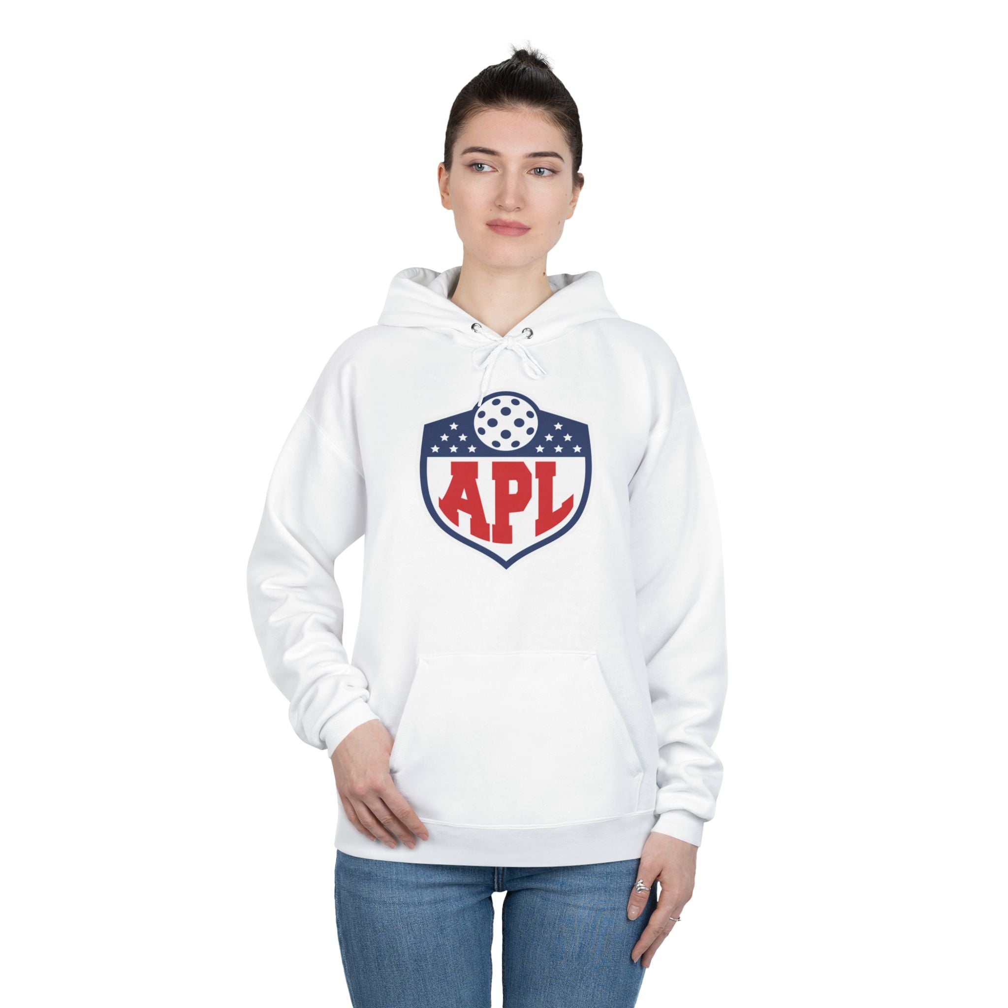 APL Pickleball Shield Hoodie — Retro Pickleball Pullover