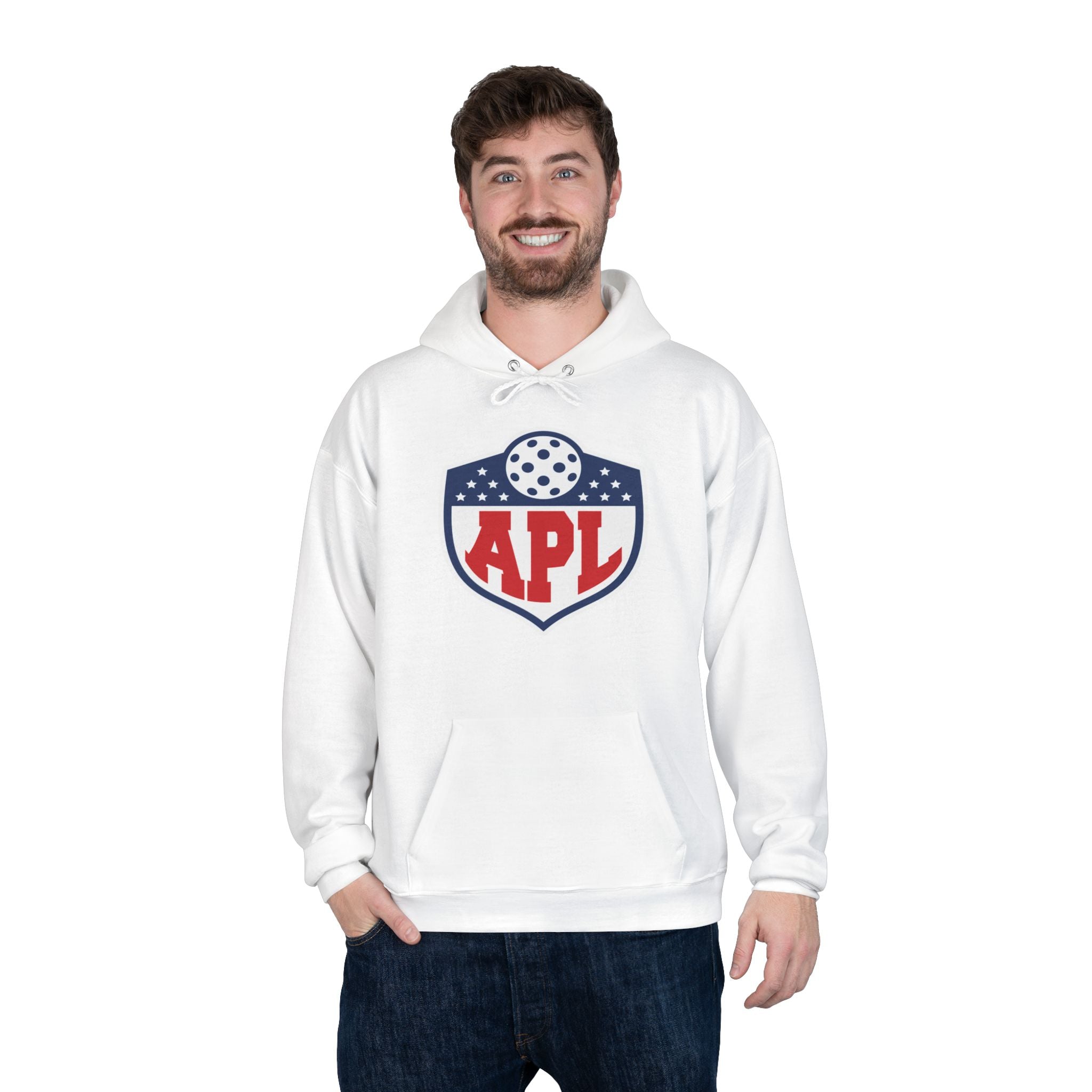 APL Pickleball Shield Hoodie — Retro Pickleball Pullover