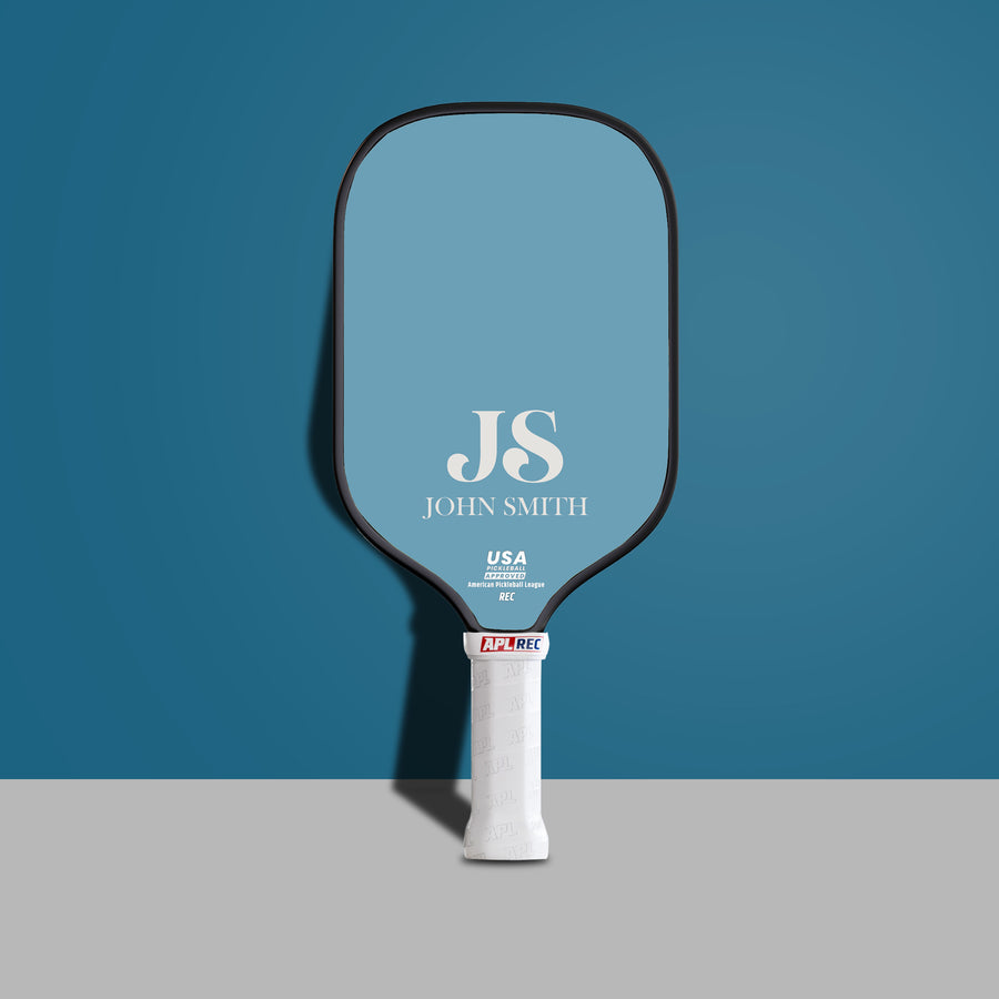 Personalized Slate Blue Monogram Name Paddle