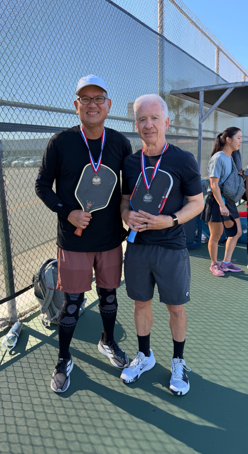 APL players on the pickleball court