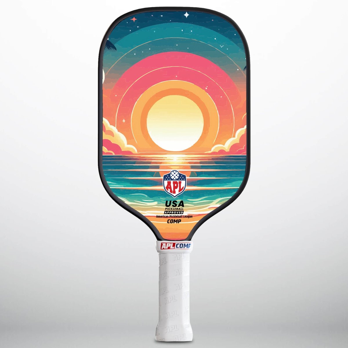 Sun Flowers Best Pickleball Paddles for intermediate players made in the USA with carbon fiber.