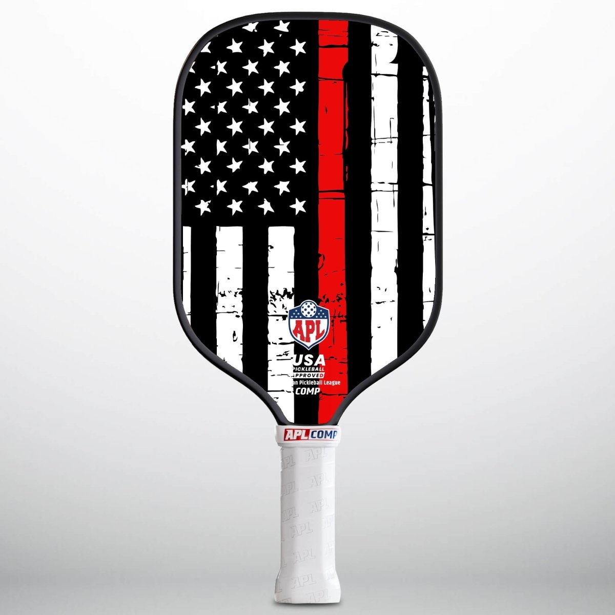 Rustic Red Line Best Pickleball Paddles for intermediate players made in USA with carbon fiber .
