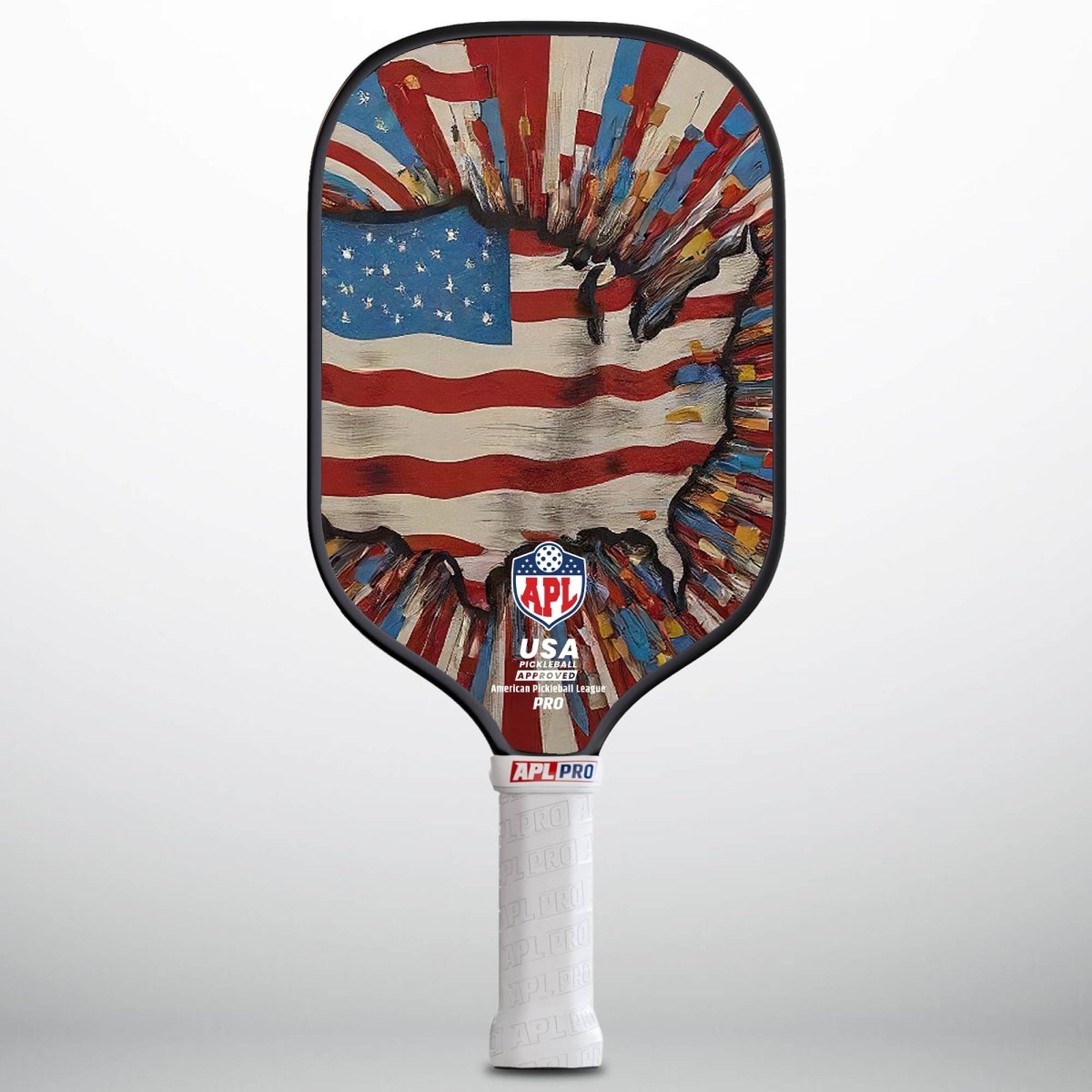 US Map flag top rated pickleball paddles. Our paddles are used by pro players and players of all skill levels.