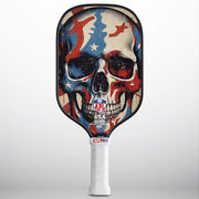 Red Blue Colored Skull