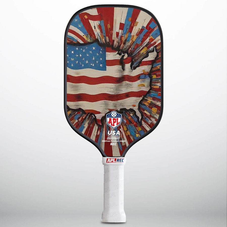 US Map flag top rated pickleball paddles. Our paddles are used by pro players and players of all skill levels.