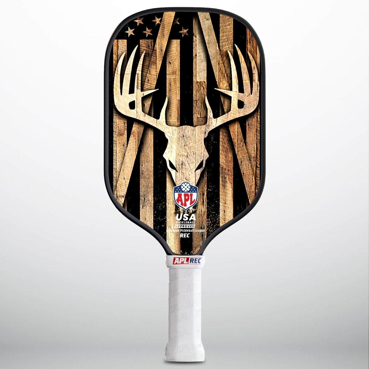 APL - Deer Wood  | 16mm Carbon Fiber | Best Pickleball Paddles | American Pickleball League