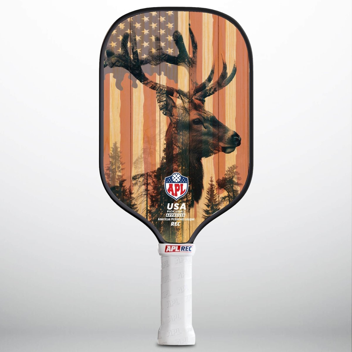 APL - Deer Flag  | 16mm Carbon Fiber | Best Pickleball Paddles | American Pickleball League