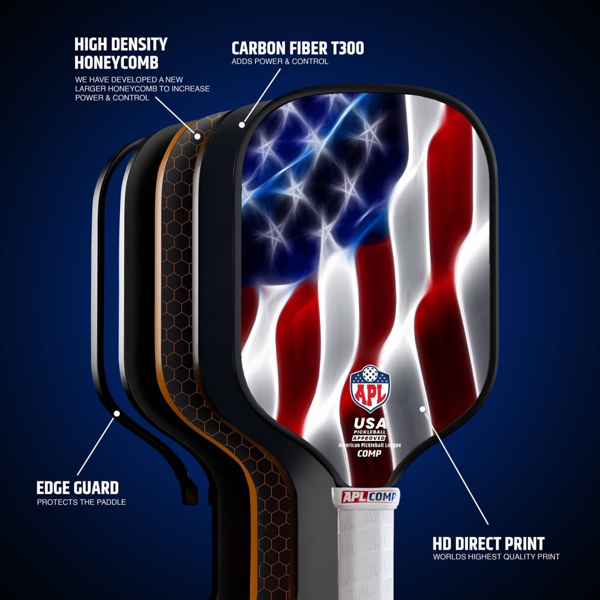 US flag cheap pickleball paddles under $100