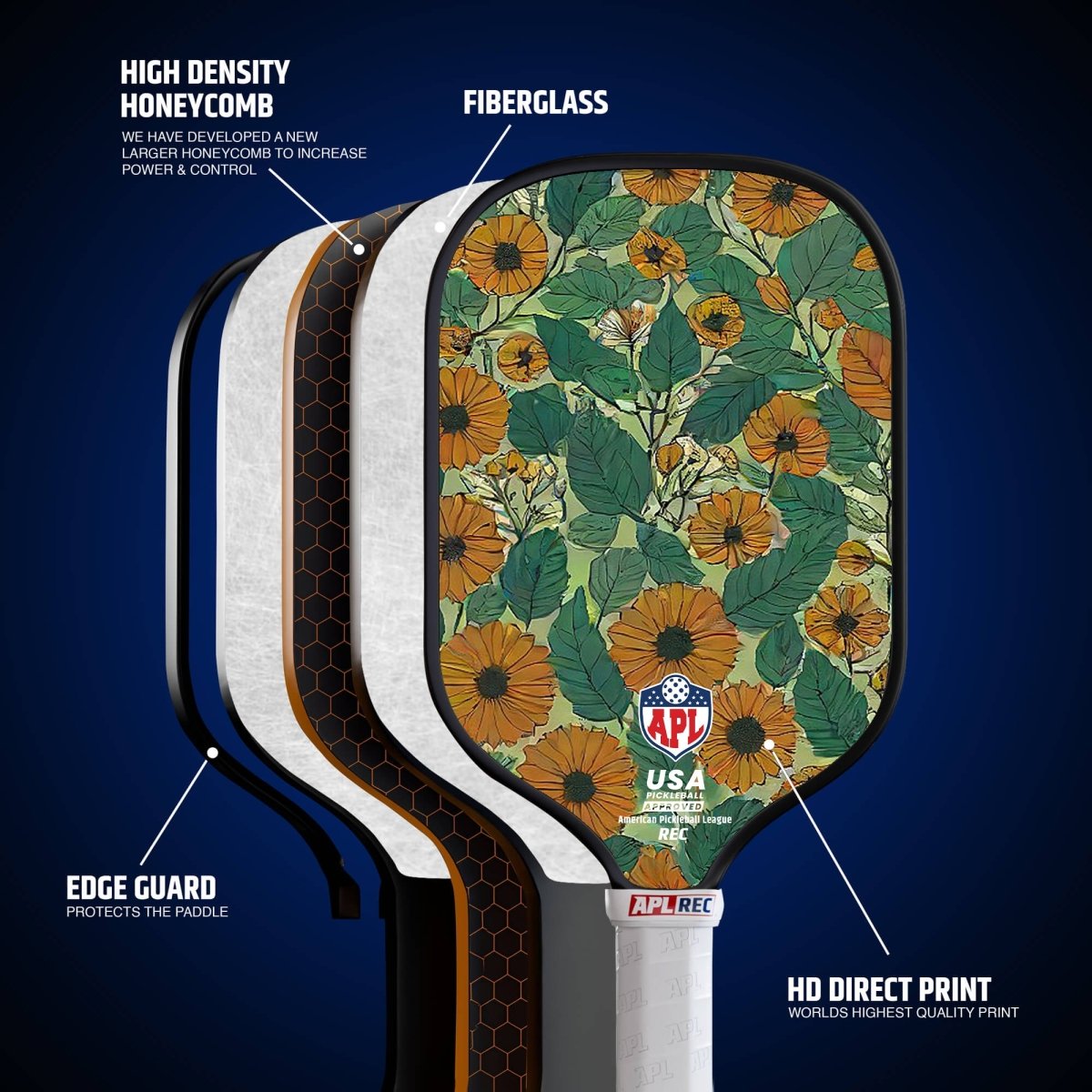 Sun Flowers Best Pickleball Paddle