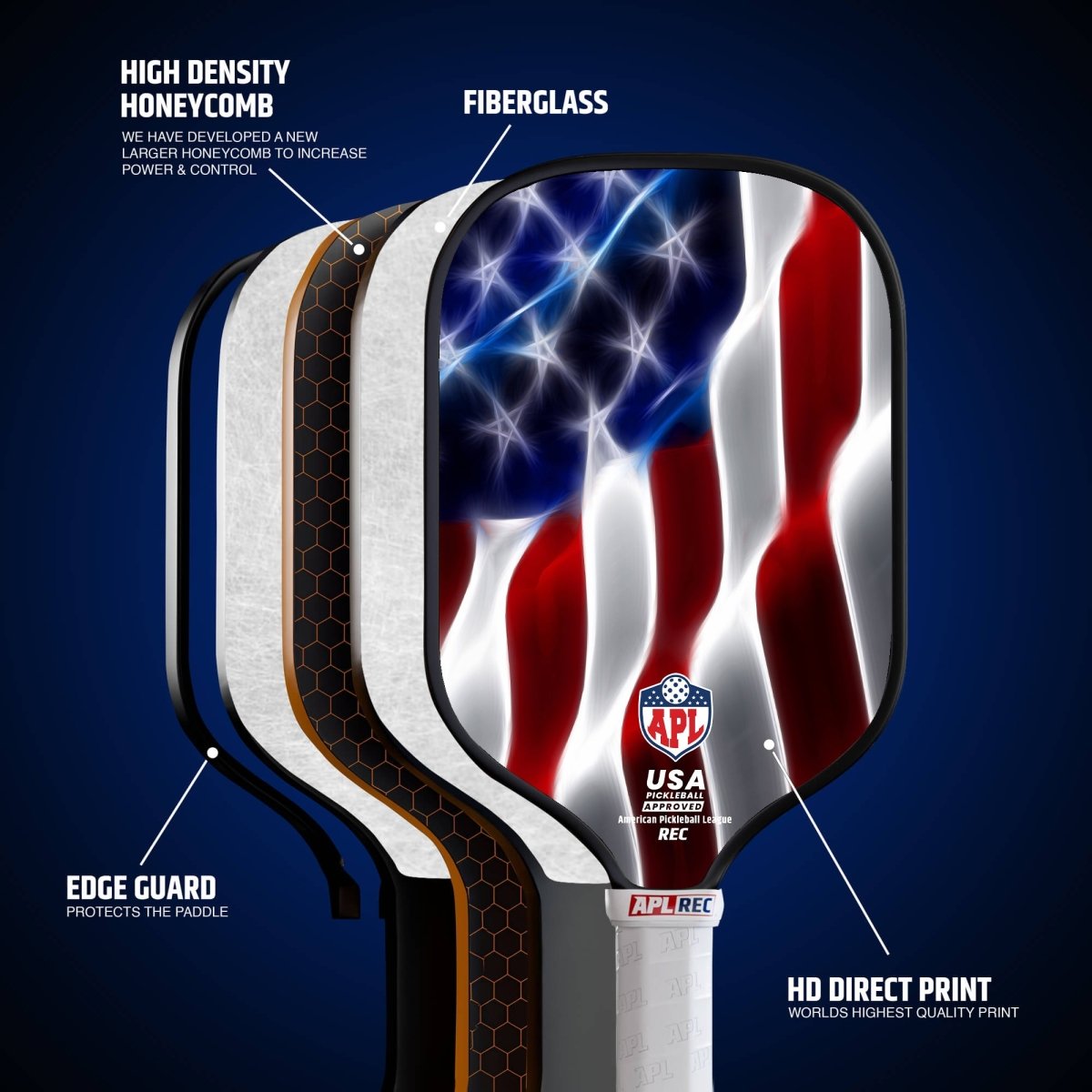 US flag cheap pickleball paddles under $100