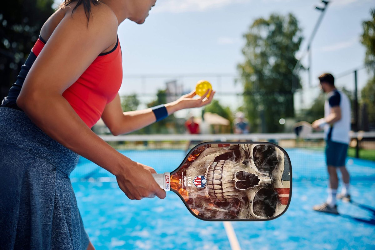 smoky skull best pickleball paddle for control, spin and power. 