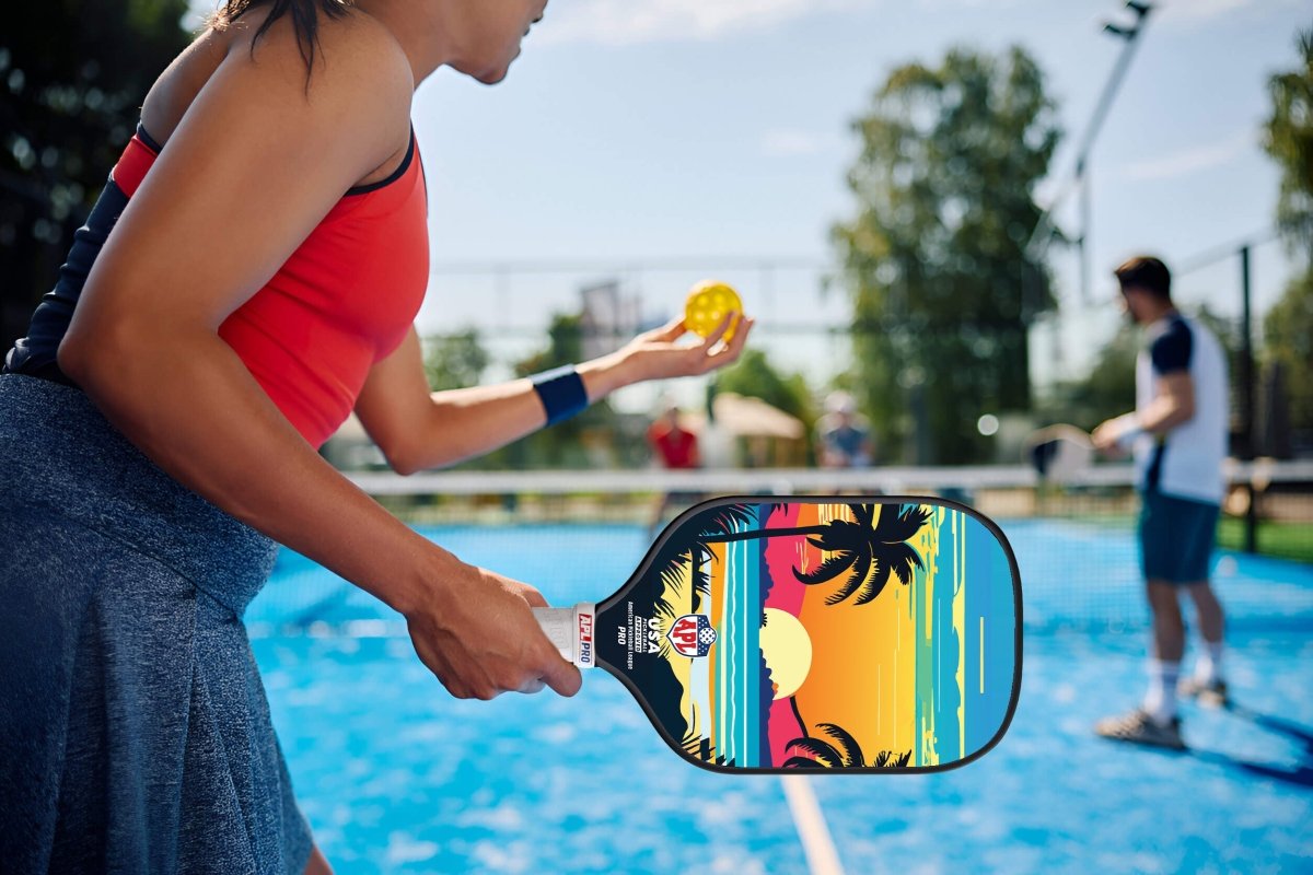 Sunset Pickleball Paddles | 16mm Carbon Fiber | Best Pickleball Paddles | American Pickleball League