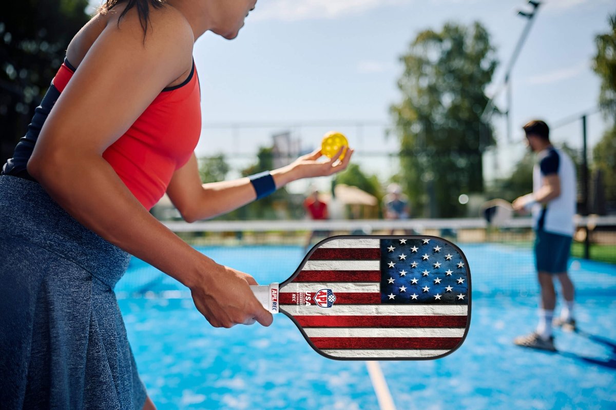 US flag top rated pickleball paddles. Our paddles are used by pro players and players of all skill levels.