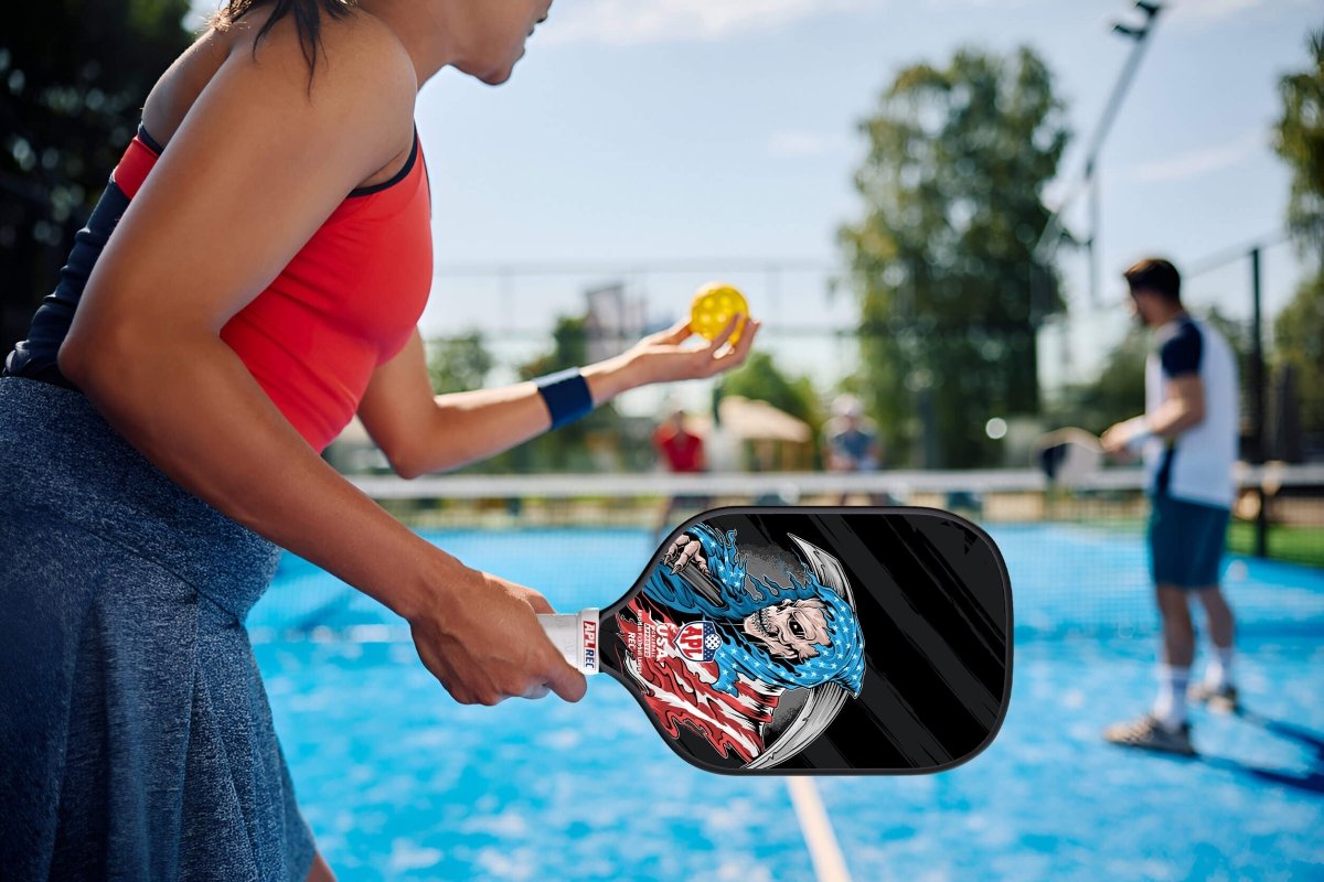 This is made in the USA pickleball paddle. It can be used by beginners, intermediate and pro players