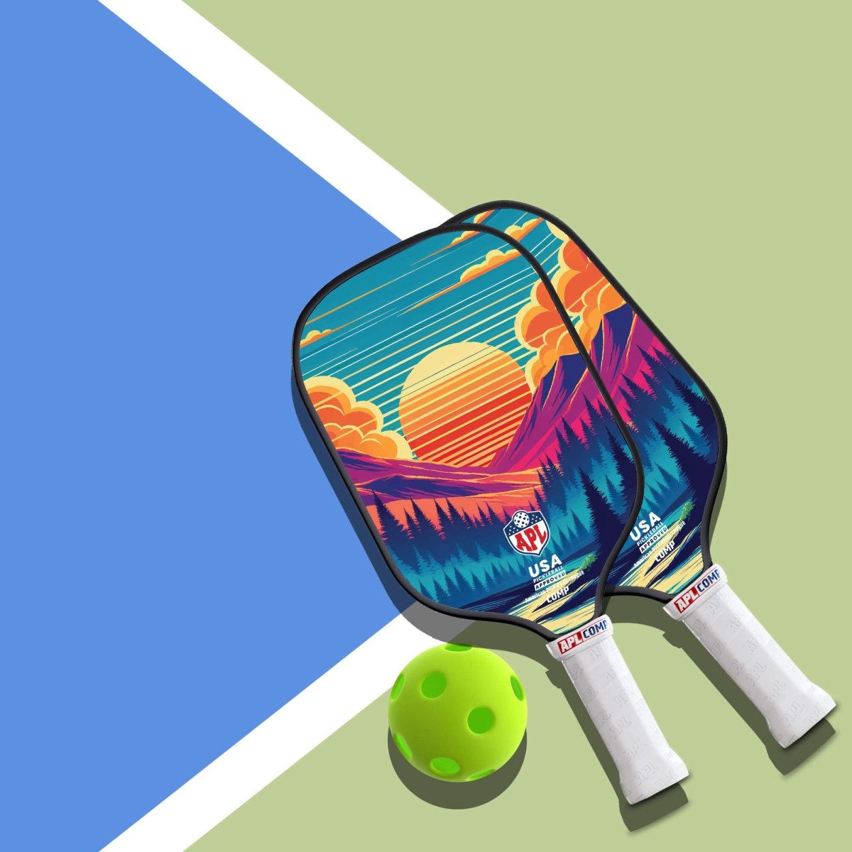 best pickleball paddle for control , spin and power.