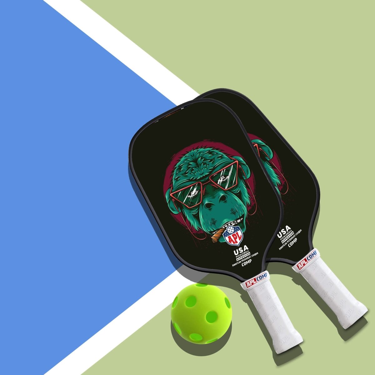 Sunglasses Best Pickleball Paddles for Intermediate players  made in USA with carbon fiber.