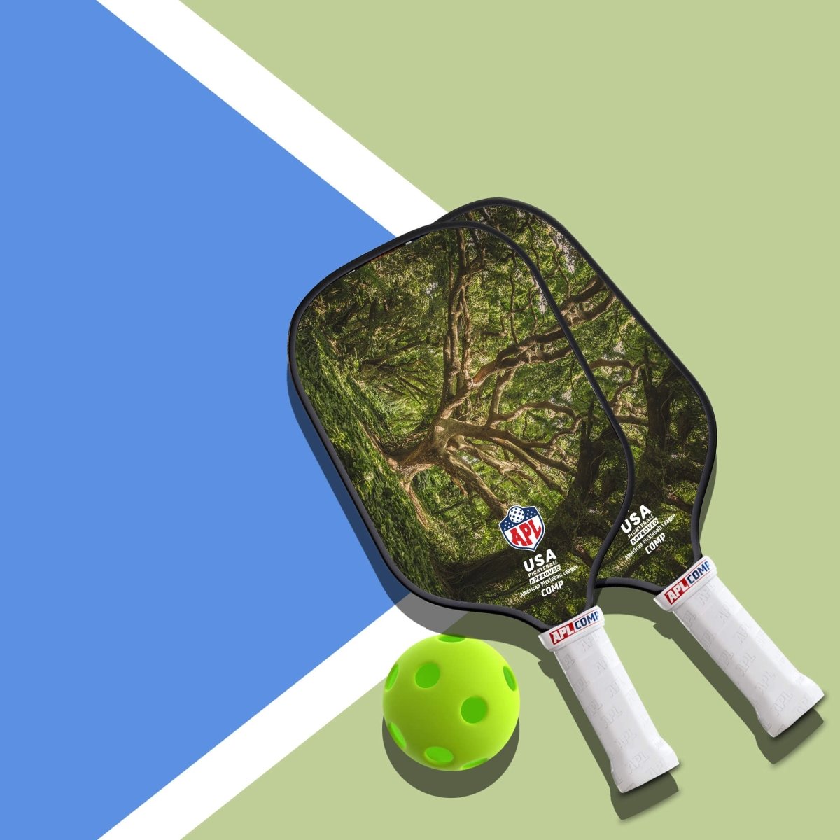 USA Flag Best Pickleball Paddle made with carbon fiber and fiber glass.