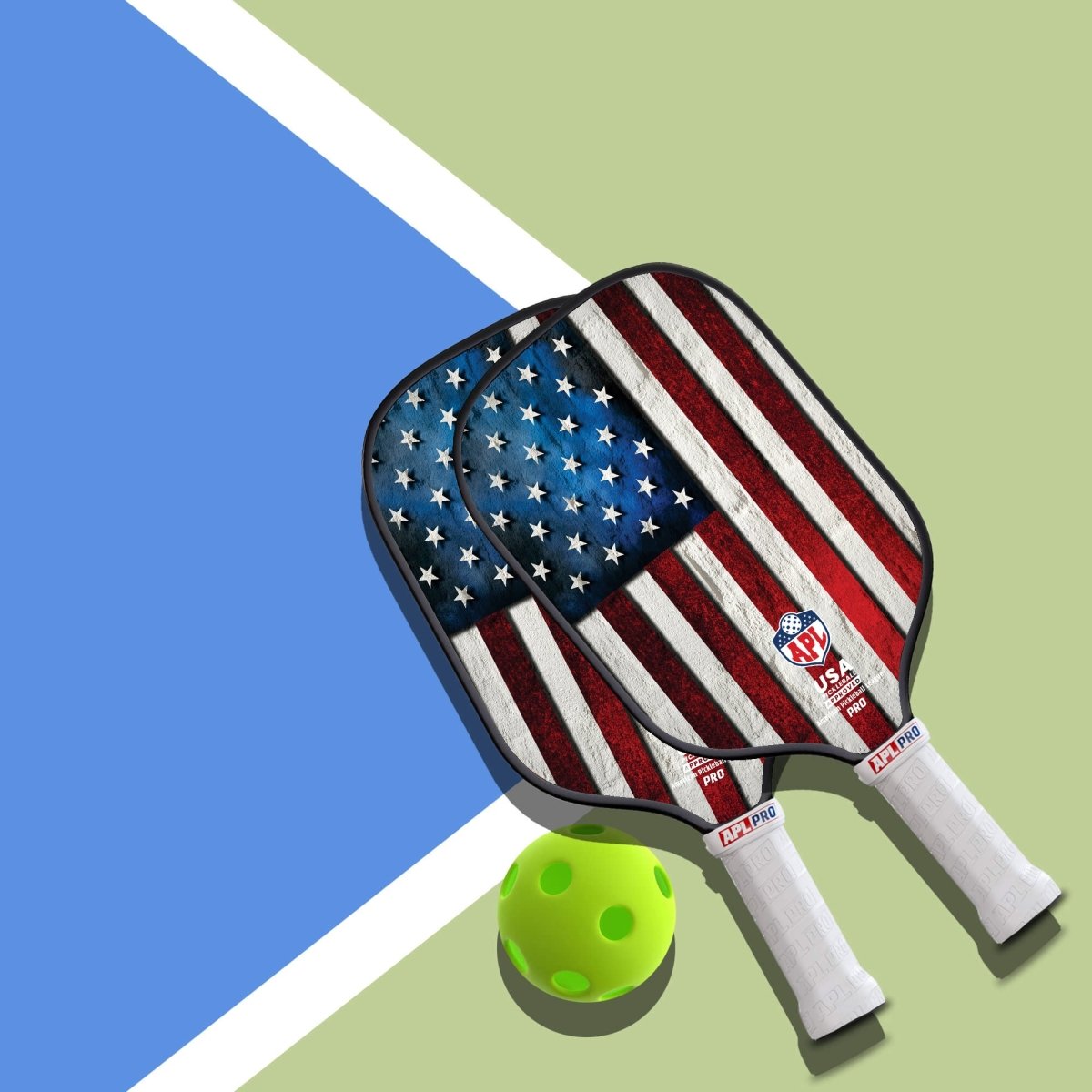 US flag top rated pickleball paddles. Our paddles are used by pro players and players of all skill levels.