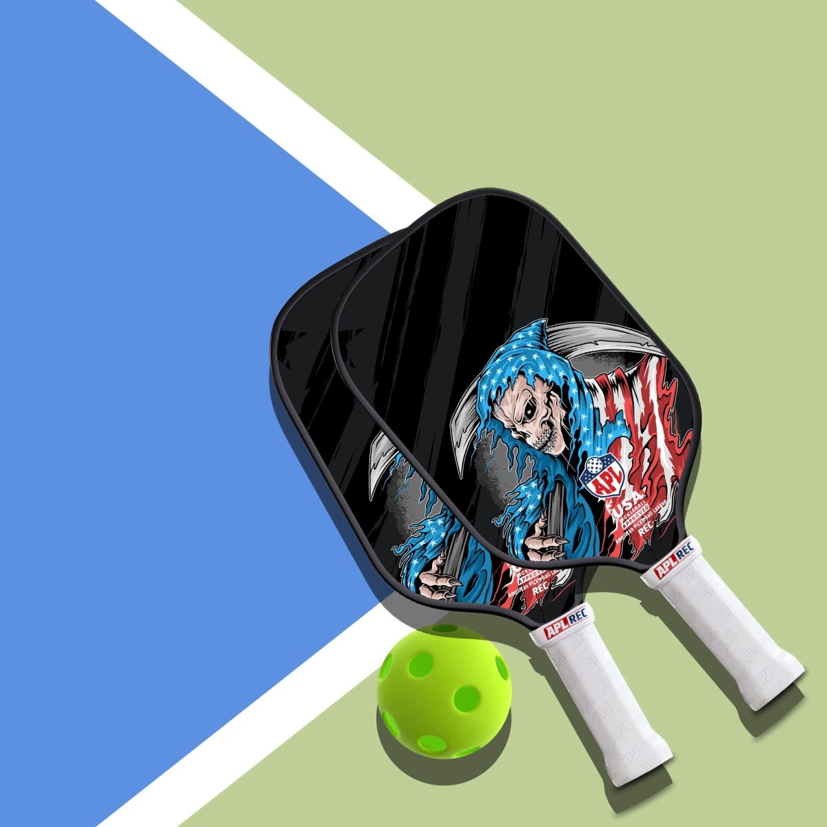This is made in the USA pickleball paddle. It can be used by beginners, intermediate and pro players