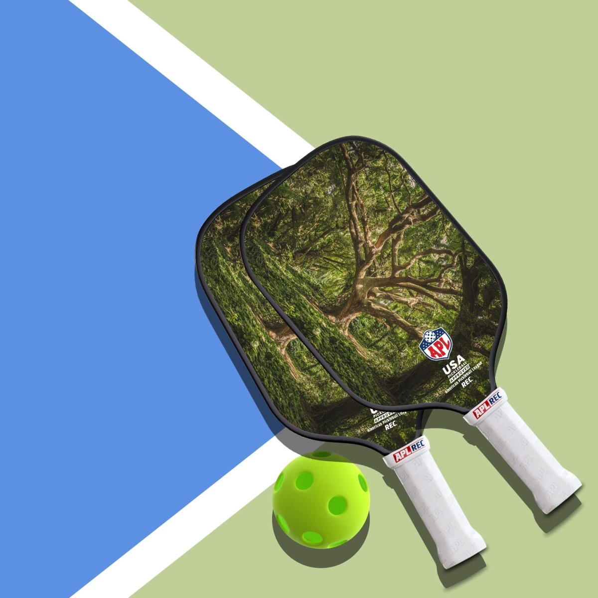 USA Flag Best Pickleball Paddle made with carbon fiber and fiber glass.