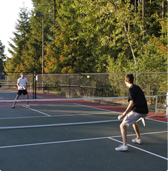 APL player with a custom pickleball paddle