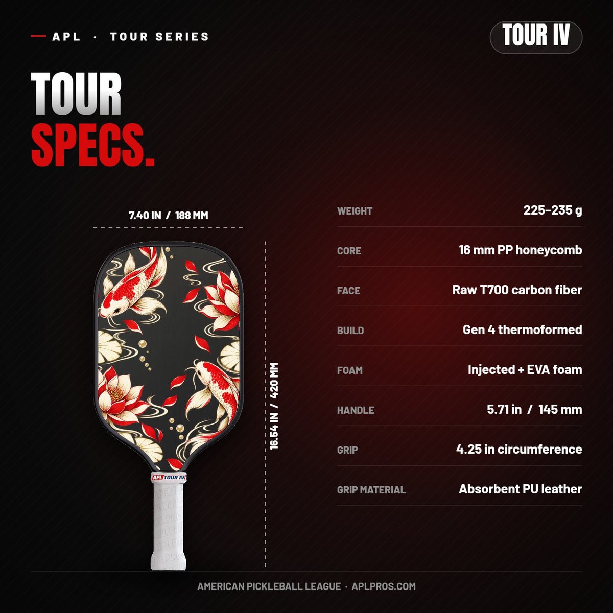 TOUR IV – Specs and dimensions