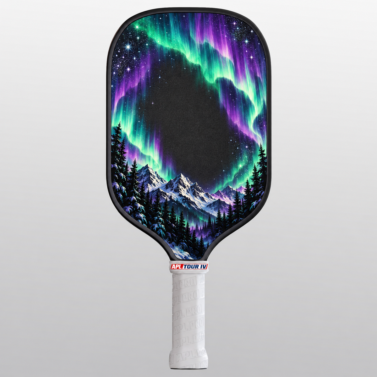 Aurora Summit TOUR IV pickleball paddle, black edge guard