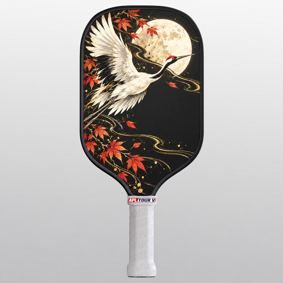 Celestial Crane TOUR V pickleball paddle, black edge guard