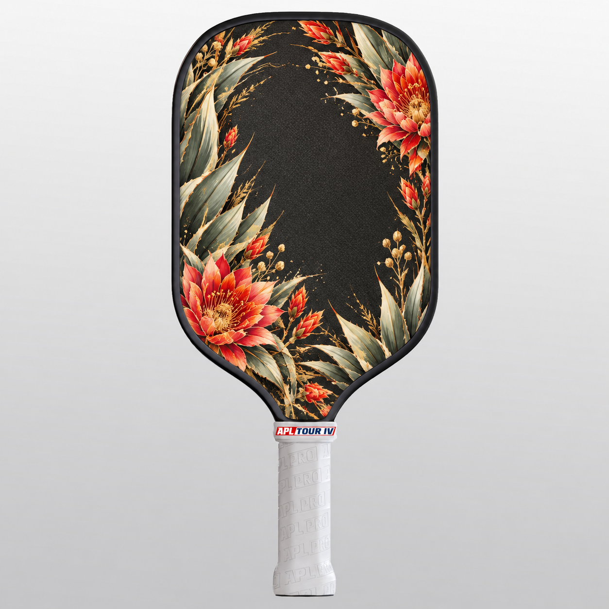 Desert Bloom TOUR V pickleball paddle, black edge guard